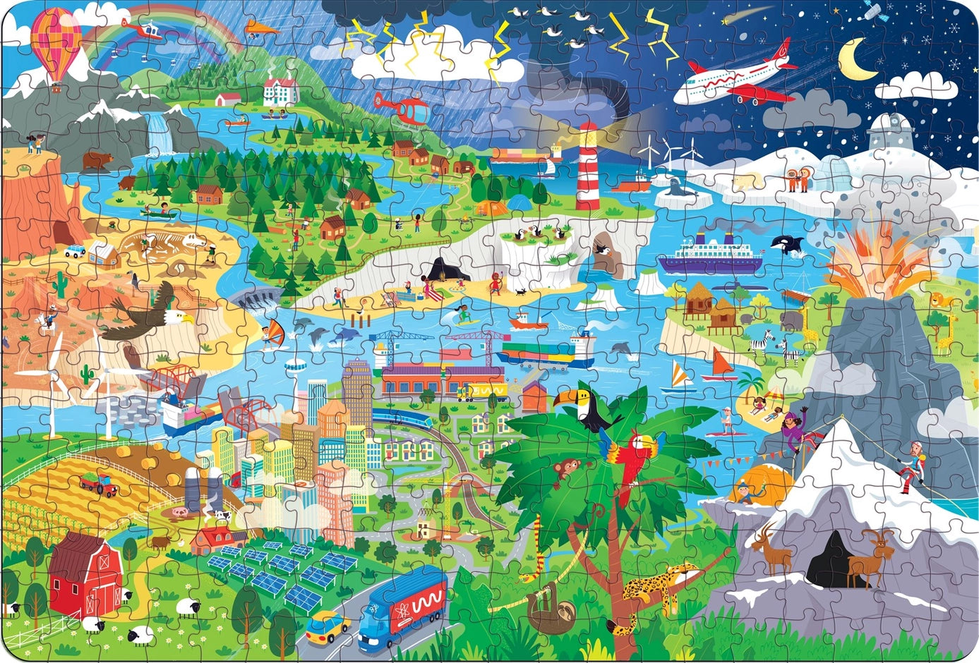 Usborne Planet Earth Book & Jigsaw Puzzle Set – Geography Learning Activity for Kids