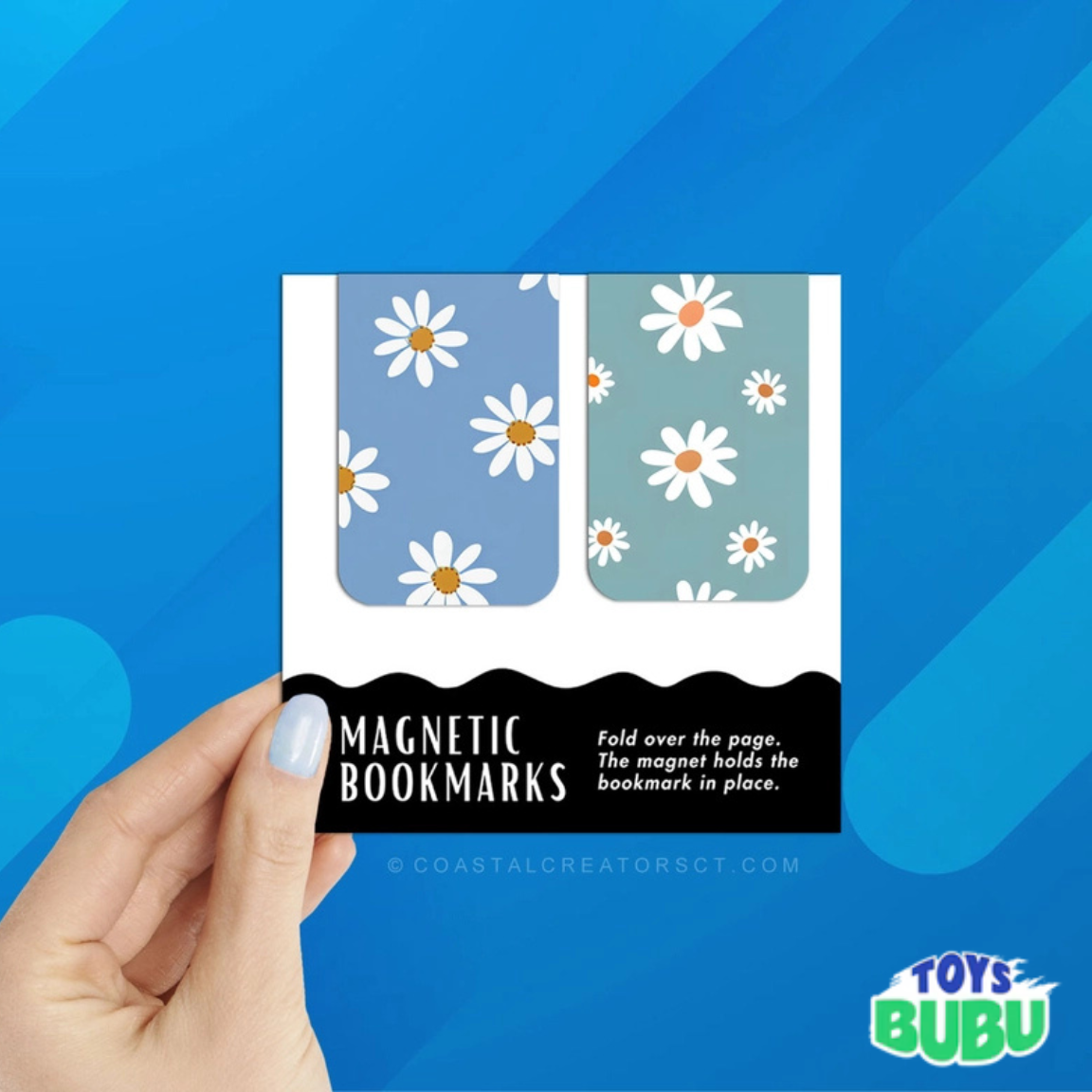2-Pack Magnetic Bookmarks – Colorful Reversible Bookmarks for Readers & Planners