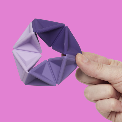 Speks Pivot Silicone Flexagon – Folding Fidget Toy for Stress Relief & Focus