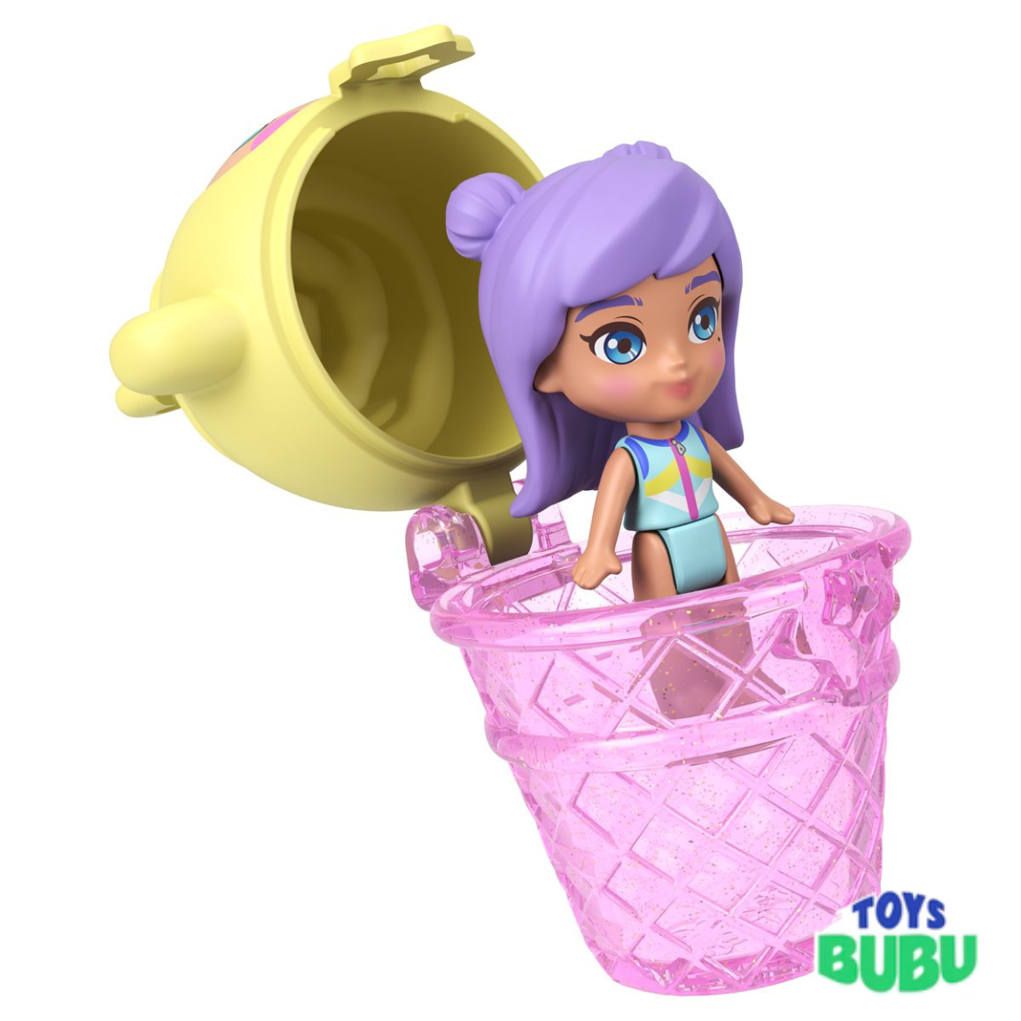 Polly Pocket Pineapple Monkey Compact Playset – Portable Mini Doll Travel Toy