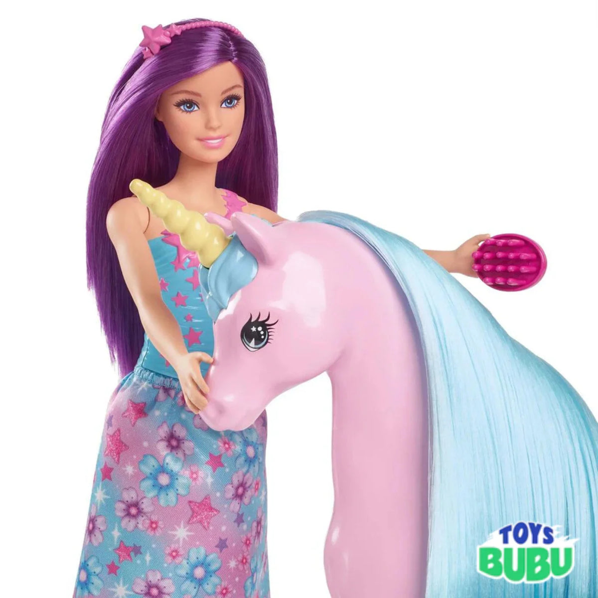 Barbie Doll and Unicorn Set for imaginative pretend play