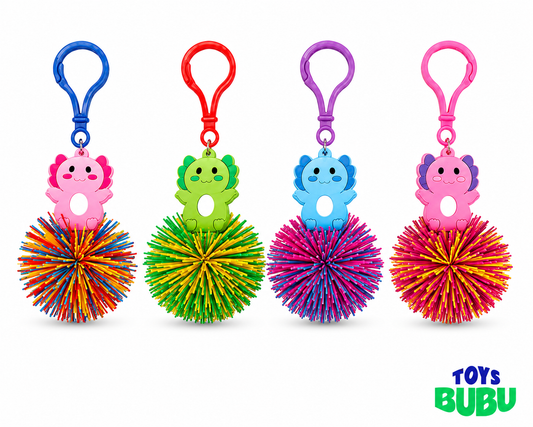 Axolotl Kush Backpack Buddy Keychain – Assorted Clip-On Plush Accessory (Sold Individually)
