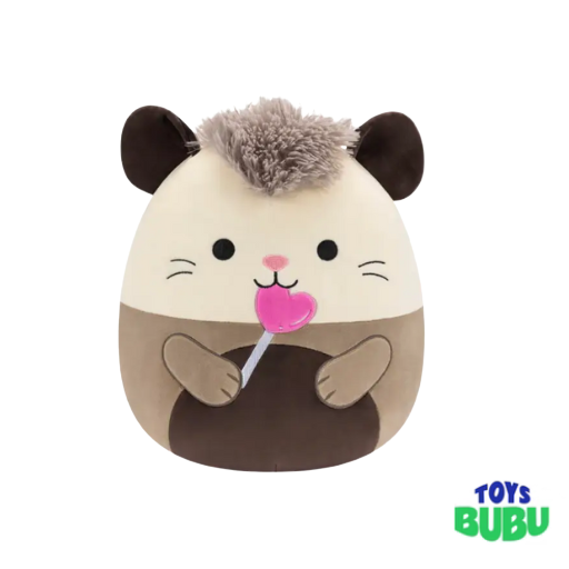 Squishmallow - Valentine Plush - Luanne Opossum Lollipop