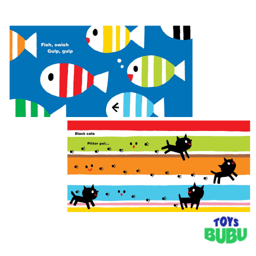 Baby Sees Colors High Contrast Board Book - Visual Development Book for Newborns