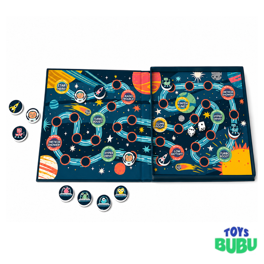 Stephen Joseph Magnetic Racing Game – Travel Board Game for Kids Ages 3+