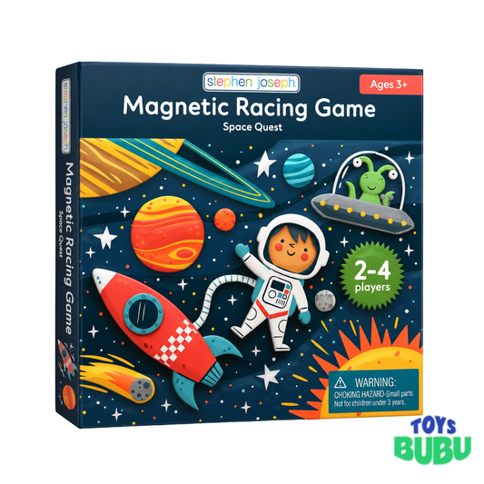Stephen Joseph Magnetic Racing Game – Travel Board Game for Kids Ages 3+