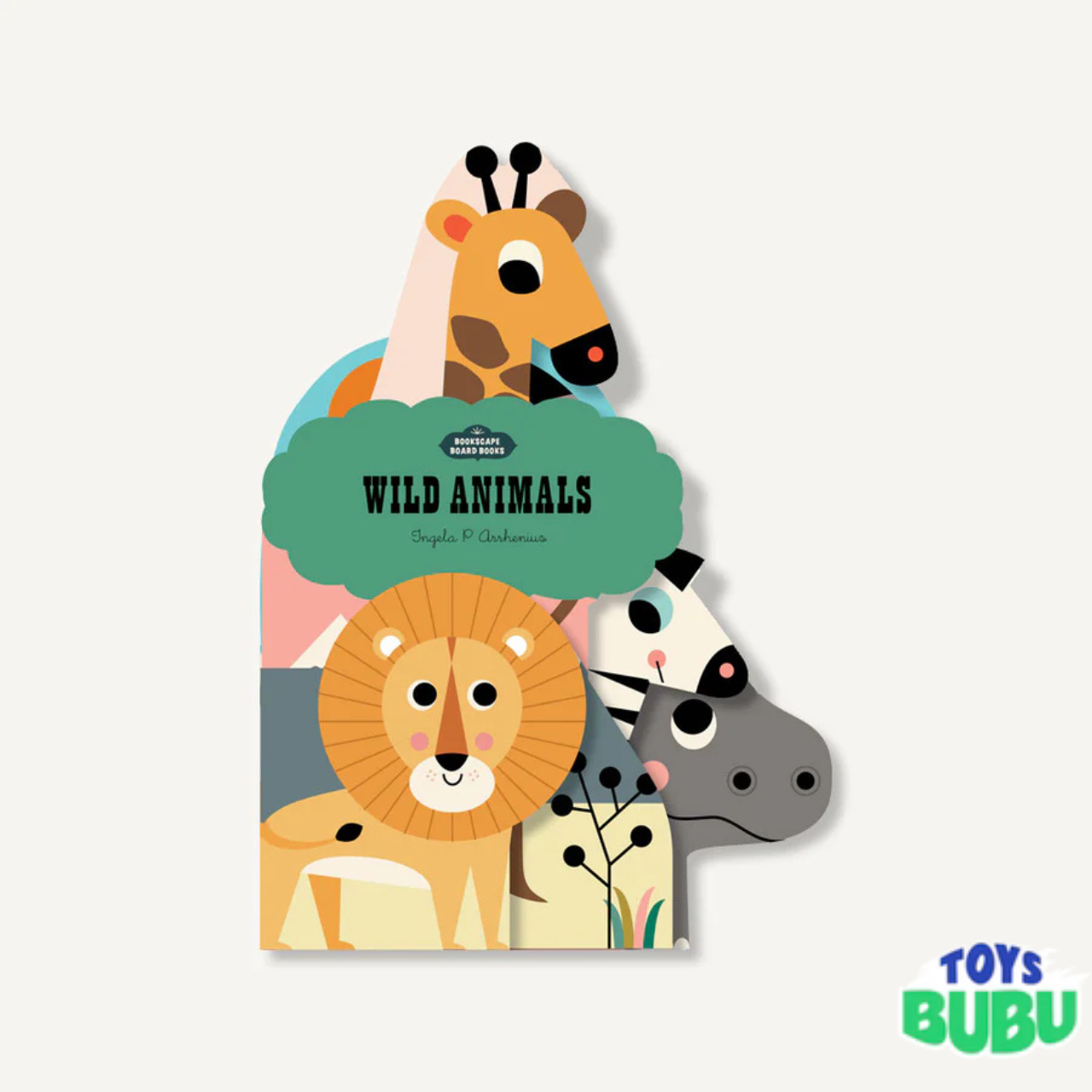 Bookscape Savanna Board Book for Babies & Toddlers – Layered Animal Board Book Ages 0–3