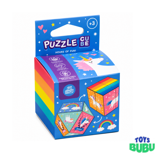 Unicorn Magic Puzzle Cube Toy – Unicorn Brain Teaser Puzzle for Kids
