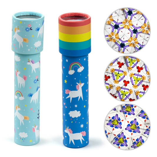 Unicorn Magic Kaleidoscope Toy – Rainbow & Unicorn Optical Viewer for Kids