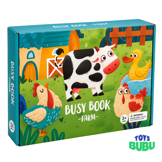 Farm Busy Book for Toddlers – Montessori Preschool Learning Activity Book