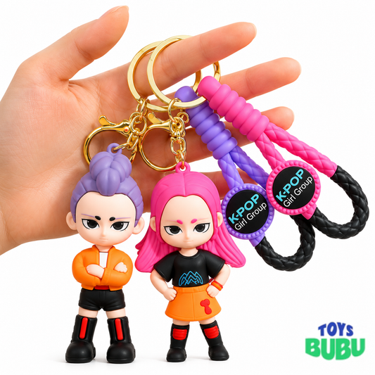 KPop Demon Hunters Silicone Keychain – Sold Individually | Assorted Character Bag Clip