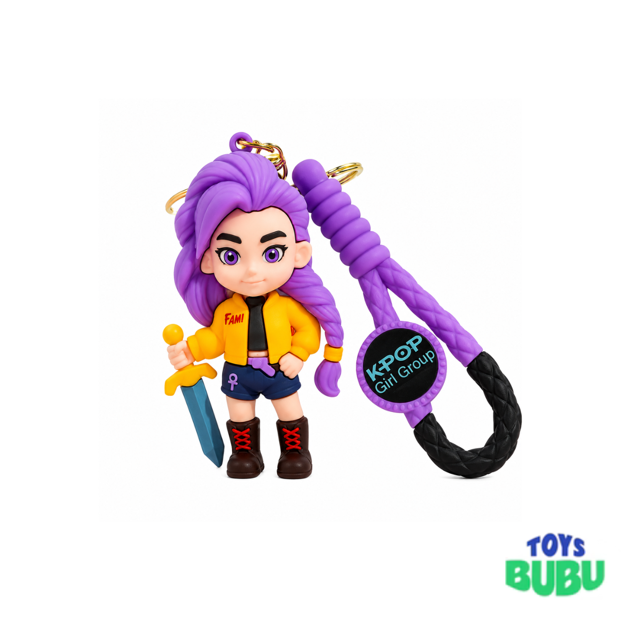 KPop Demon Hunters Silicone Keychain – Sold Individually | Assorted Character Bag Clip