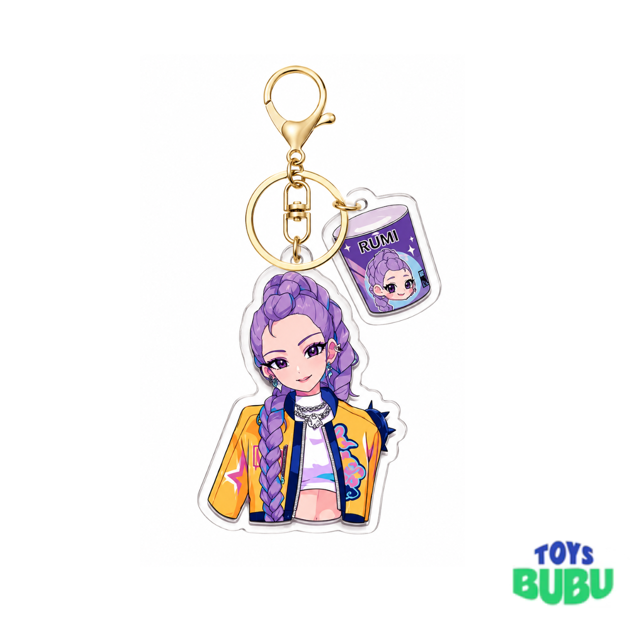 Rumi KPop Demon Hunters Acrylic Keychain – Sold Individually | Double-Sided Collectible Keychain
