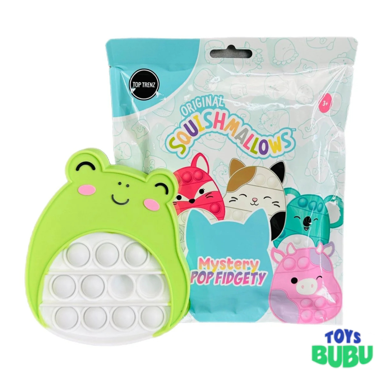 SSquishmallows Mystery Blind Bag Pop It Fidget Toy – Surprise Collectible (1 Mystery Blind Bag)