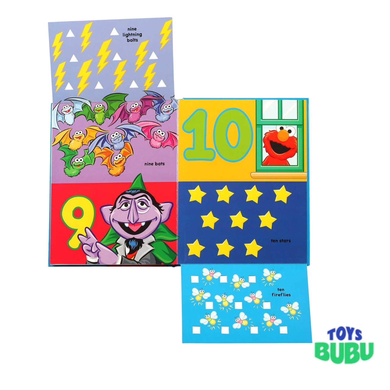 Sesame Street Elmo Lift-the-Flap Counting Board Book – Learn to Count 1 to 10 for Toddlers