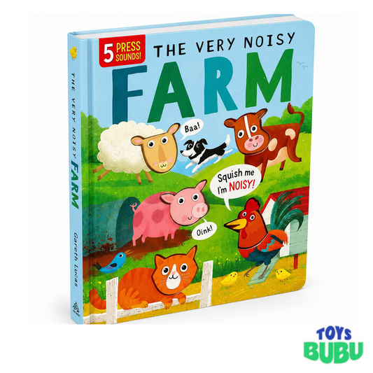 The Very Noisy Farm Squishy Sounds Board Book – Interactive Farm Animal Sound Book for Toddlers