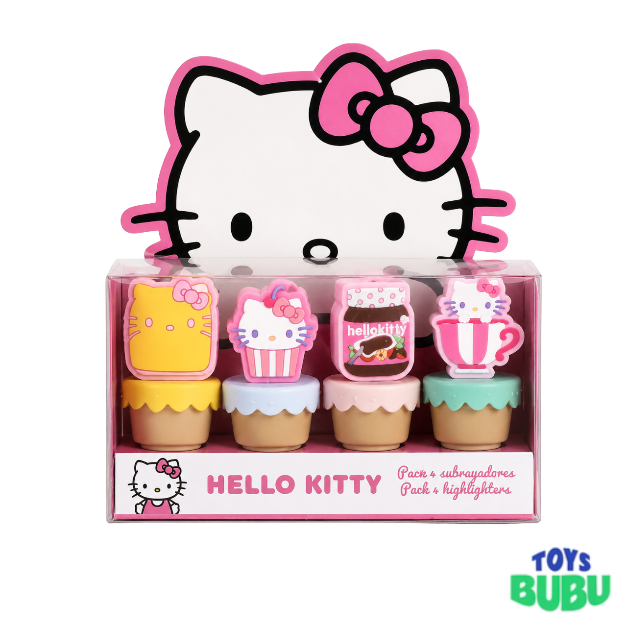 Hello Kitty Mini Highlighters Set – 4 Pack Cute Highlighter Pens for School, Journals & Crafts