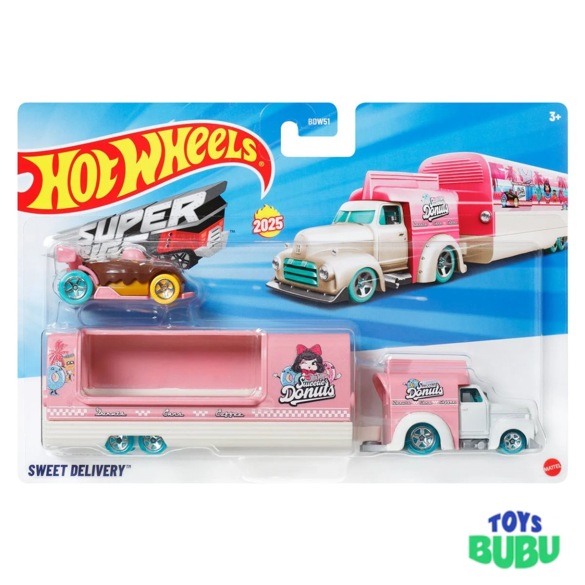 Hot Wheels Super Hauling Rig & Car Set 2026 – Toy Truck with Vehicle for Kids (Die Cast Cars)