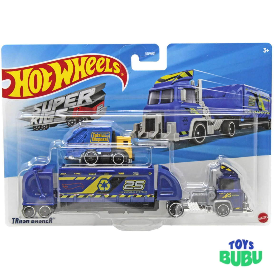 Hot Wheels Super Hauling Rig & Car Set 2026 – Toy Truck with Vehicle for Kids (Die Cast Cars)