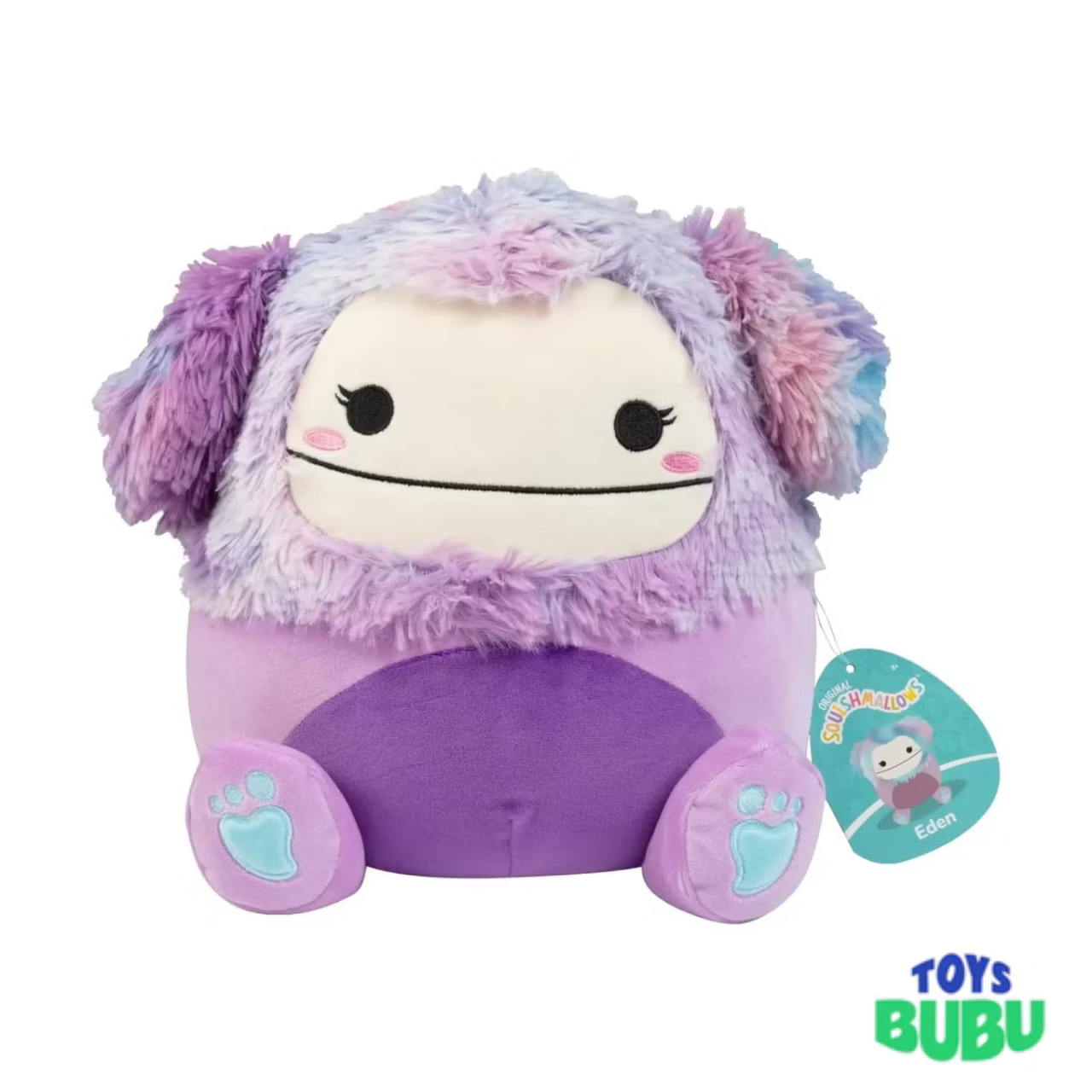 Squishmallows Eden the Purple Bigfoot 8" Plush – Ultra-Soft Collectible Stuffed Animal