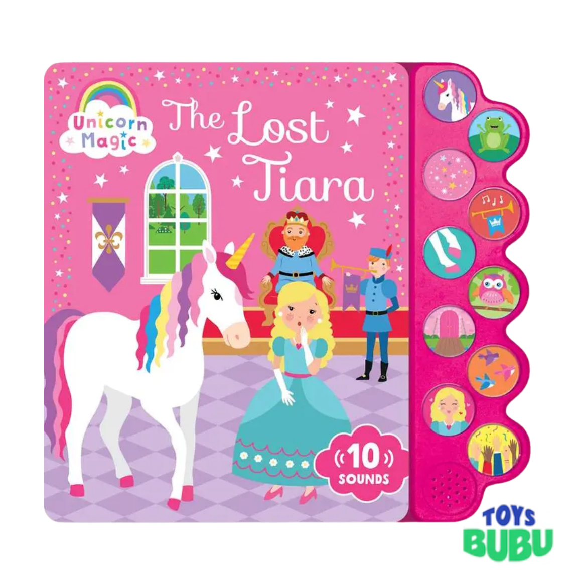 Unicorn Sound Book for Kids – The Lost Tiara Interactive Story with 10 Sound Buttons