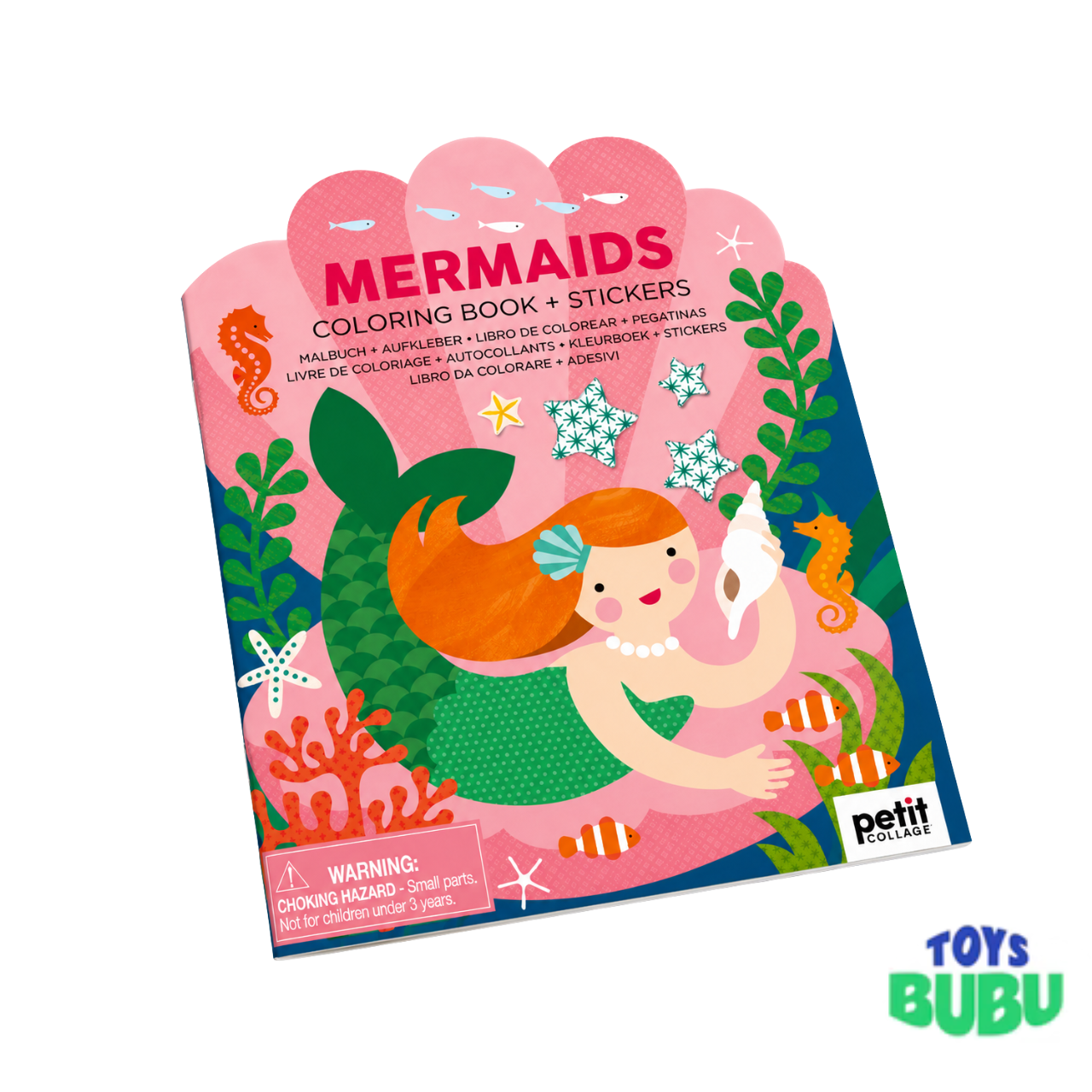 Mermaids Coloring Book with 100+ Stickers – Mermaid Activity Book for Kids