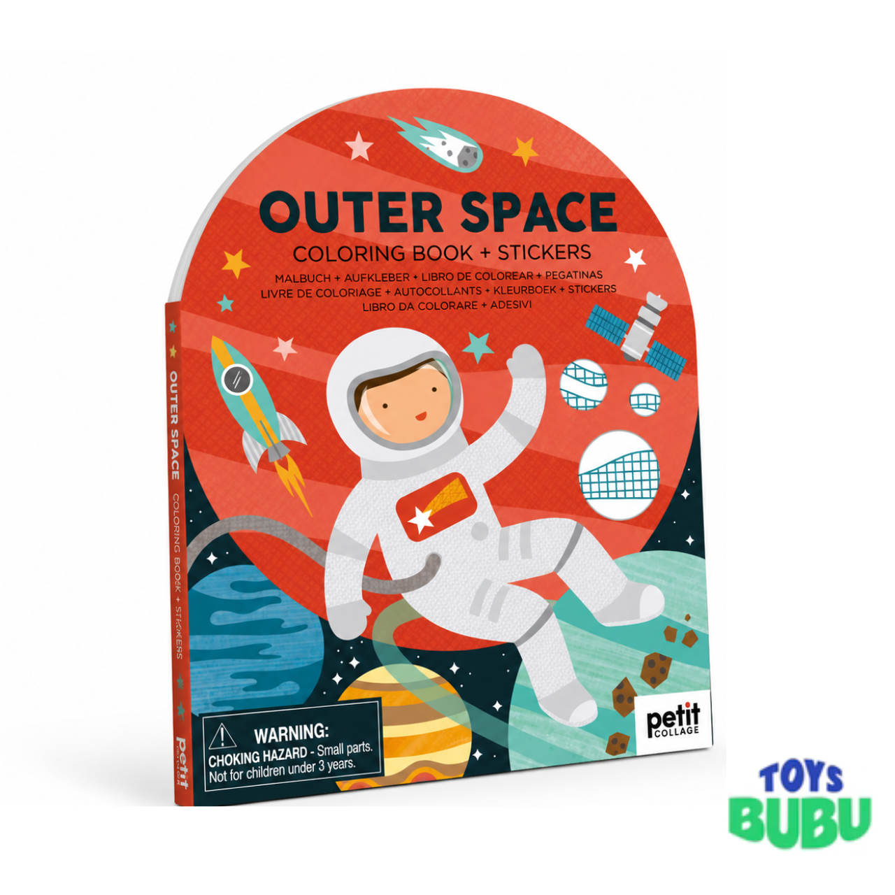 Outer Space Coloring Book with 100+ Stickers – Space Activity Book for Kids