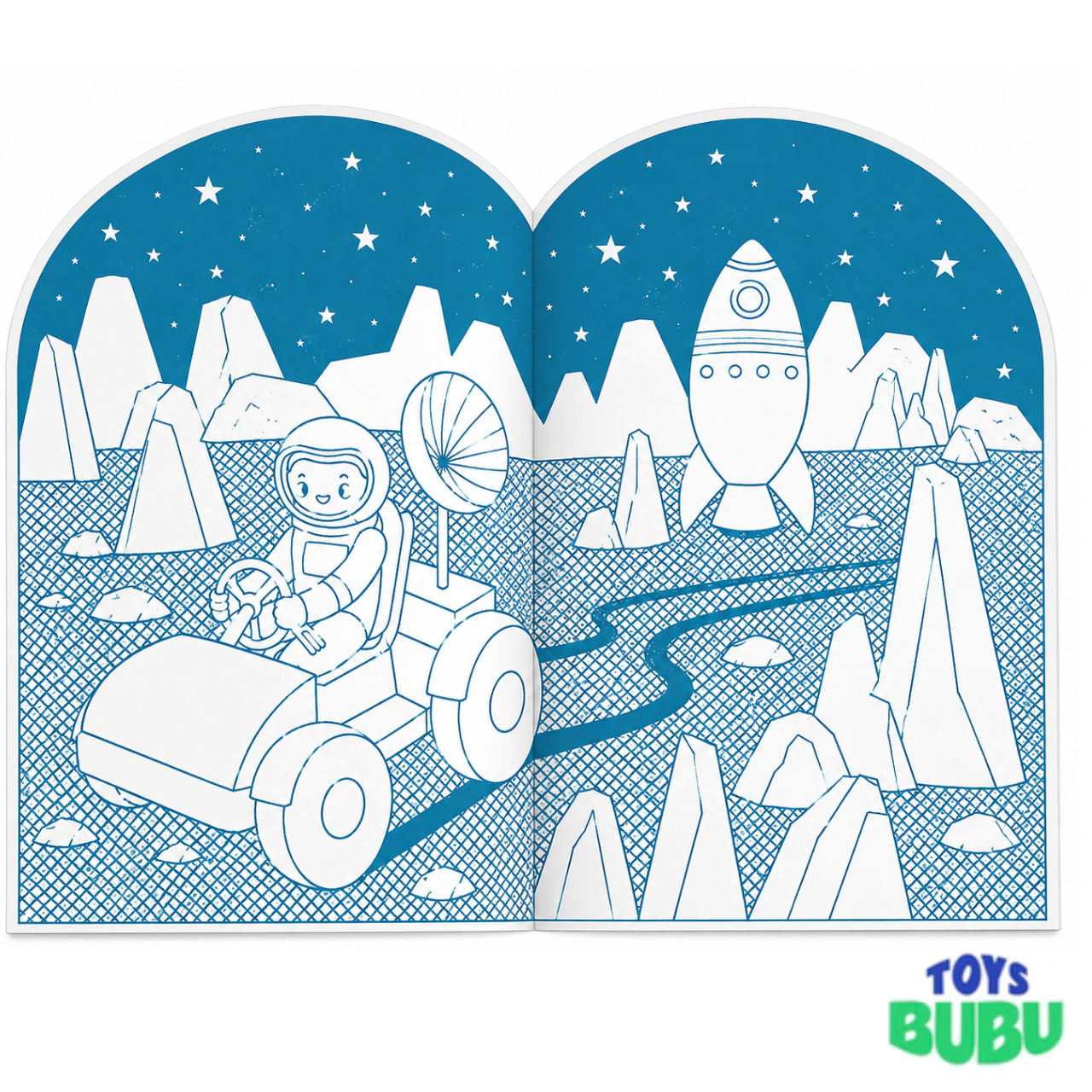 Outer Space Coloring Book with 100+ Stickers – Space Activity Book for Kids