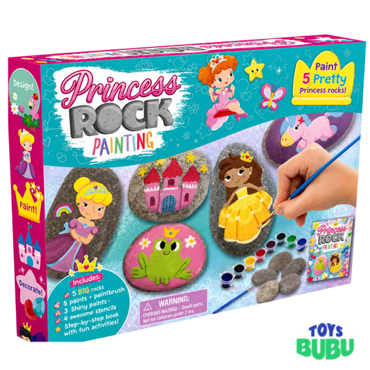 Princess Rock Painting Kit for Kids – Creative Craft Activity Set (IglooBooks)