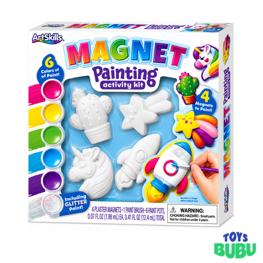 ArtSkills Paint Your Own Magnet Kit for Kids – DIY Magnet Painting Craft Set