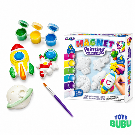 ArtSkills Paint Your Own Magnet Kit for Kids – DIY Magnet Painting Craft Set