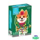 Mudpuppy Christmas Corgi Scratch & Sniff Mini Puzzle – 48-Piece Holiday Travel Puzzle for Kids