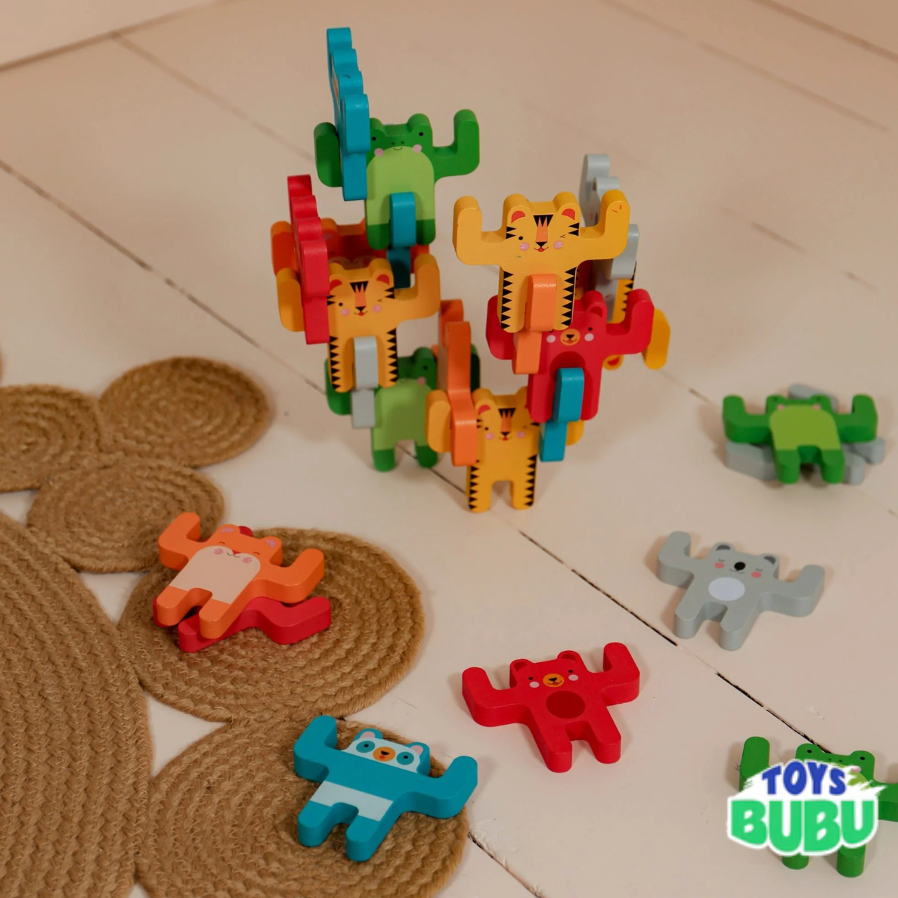 Animal Acrobats Wooden Balance Game – Stacking & Balancing Game for Kids Ages 3+