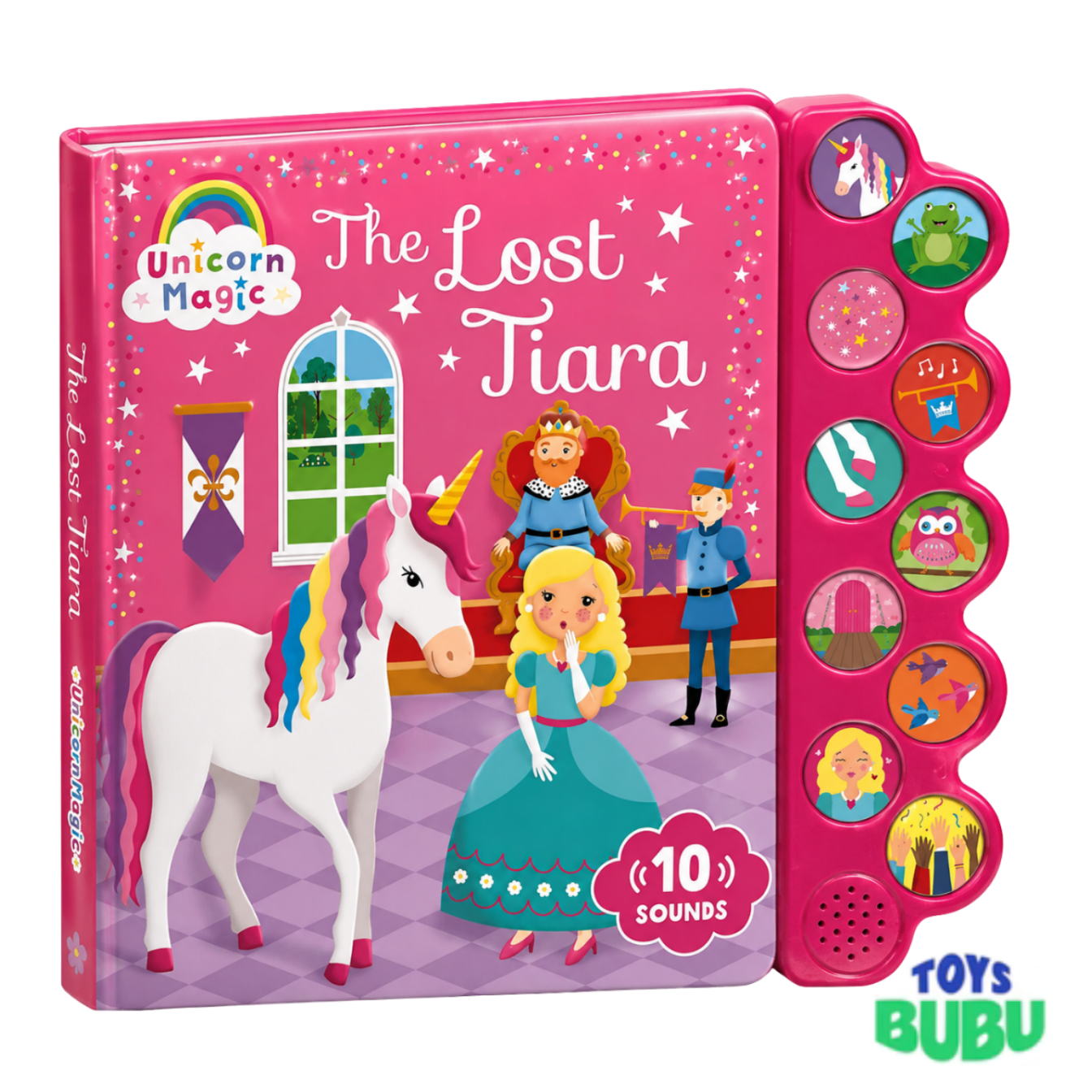 Unicorn Sound Book for Kids – The Lost Tiara Interactive Story with 10 Sound Buttons