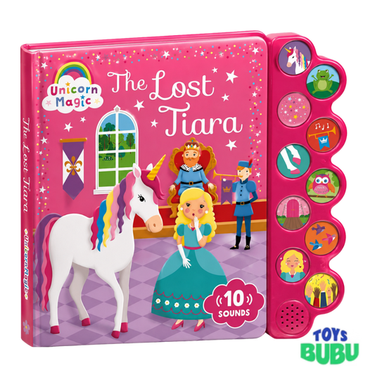 Unicorn Sound Book for Kids – The Lost Tiara Interactive Story with 10 Sound Buttons