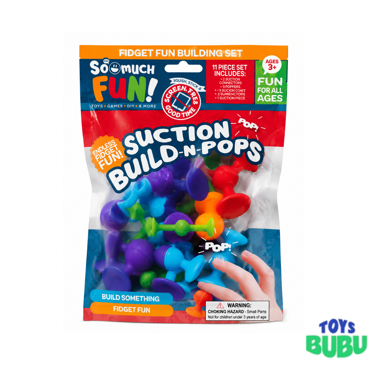 So Much Fun! Shapeable Fidget Cluster Toy – Twist & Build Sensory Fidget for Kids