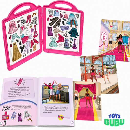 Barbie Dress-Up Activity Book – It Takes Two Dream Team Fashion Book for Kids