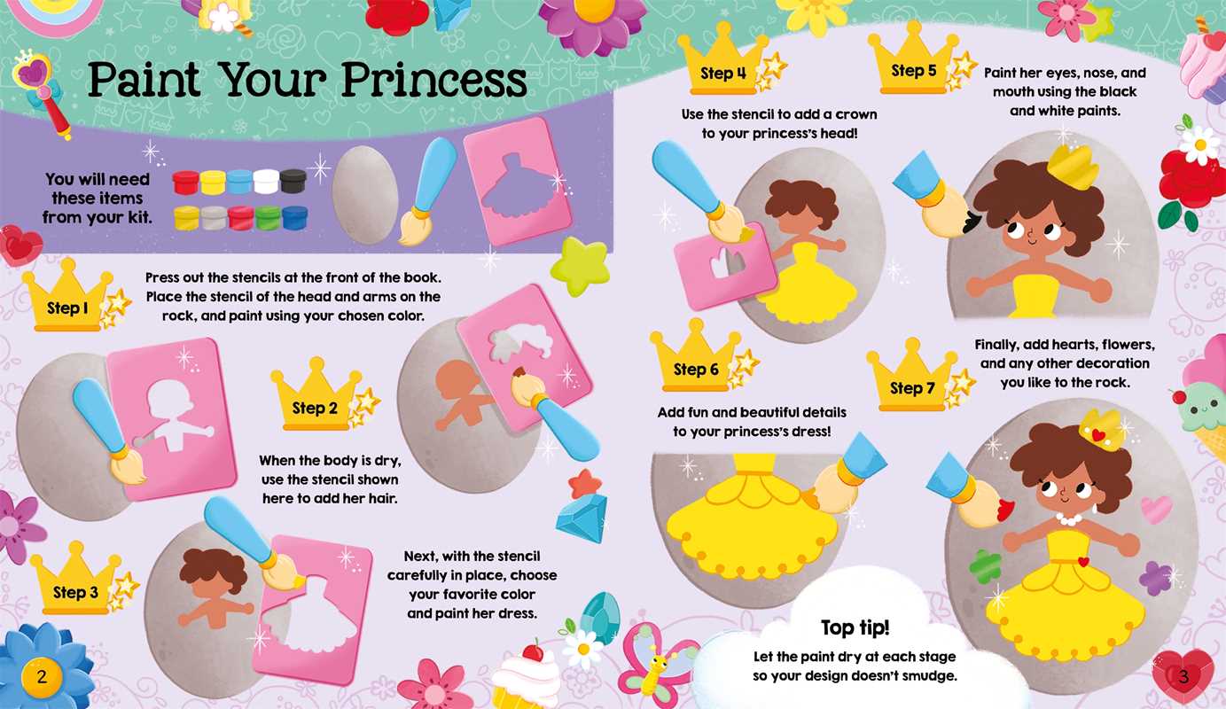 Princess Rock Painting Kit for Kids – Creative Craft Activity Set (IglooBooks)