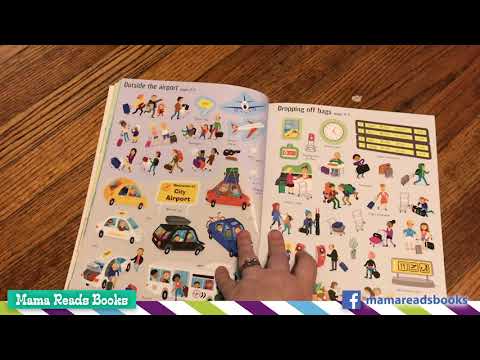Airport Sticker Book for Kids – 100+ Stickers Travel Activity Book (Usborne)